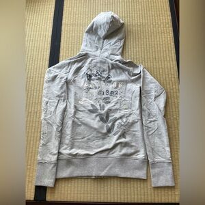 NEW Abercrombie & Fitch Women's Gray Full-Zip Hoodie (L)